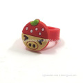 customized cute cartoon soft pvc silicone rubber finger ring